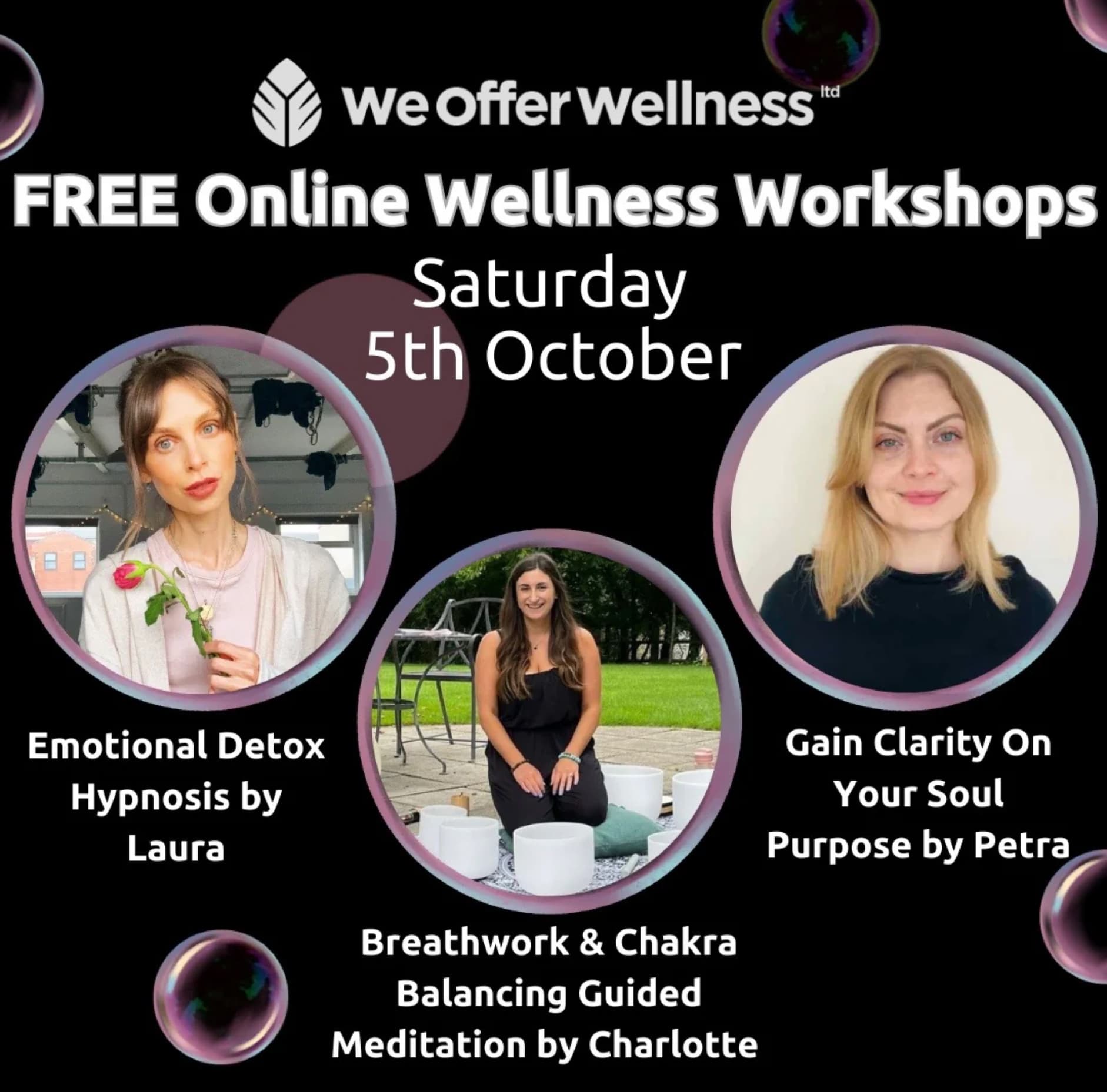 Nurture Your Mind & Detox Your Soul: Online Wellness Workshops